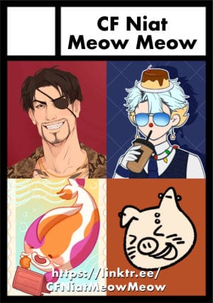 CF Niat Meow Meow circle cut